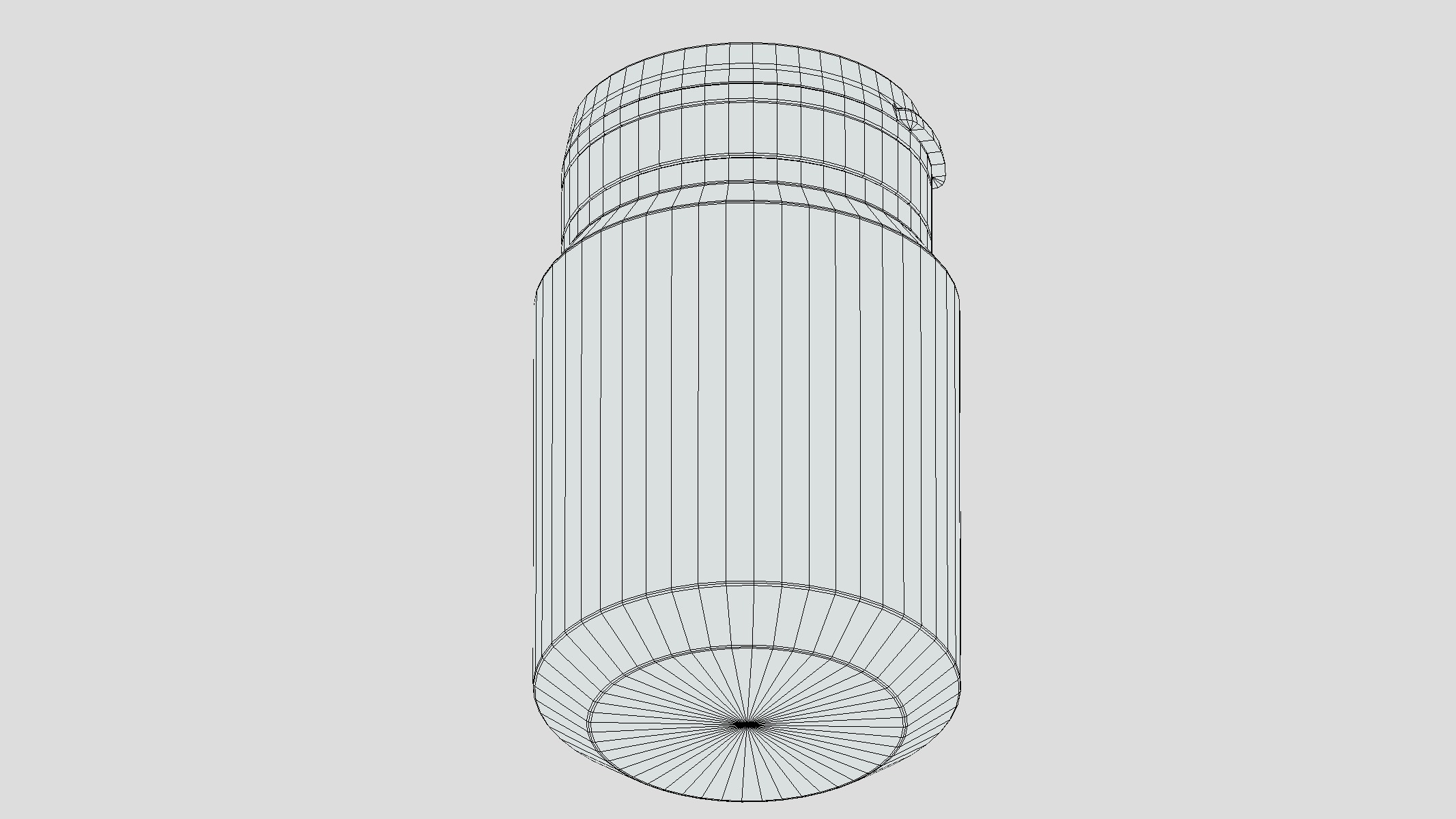 Chewing Gum Bottle Low Poly Low-poly 3D model_11