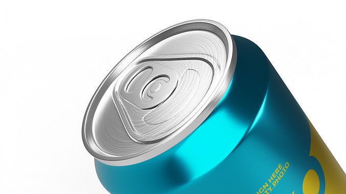 Soda Can 355ml - Blue 3D model 2