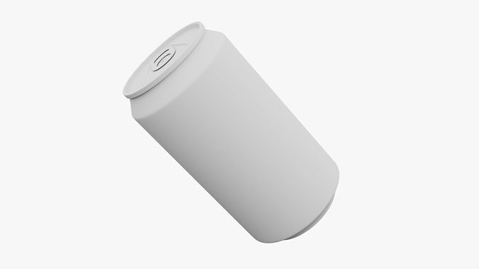 Soda Can 355ml - Blue 3D model 6