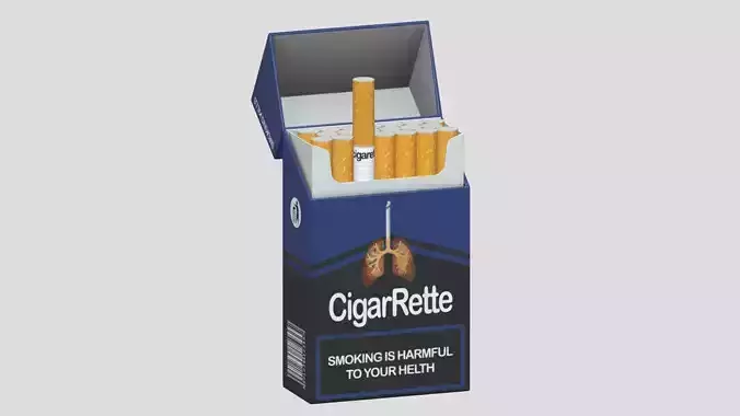 Cigarettes Box Low Poly