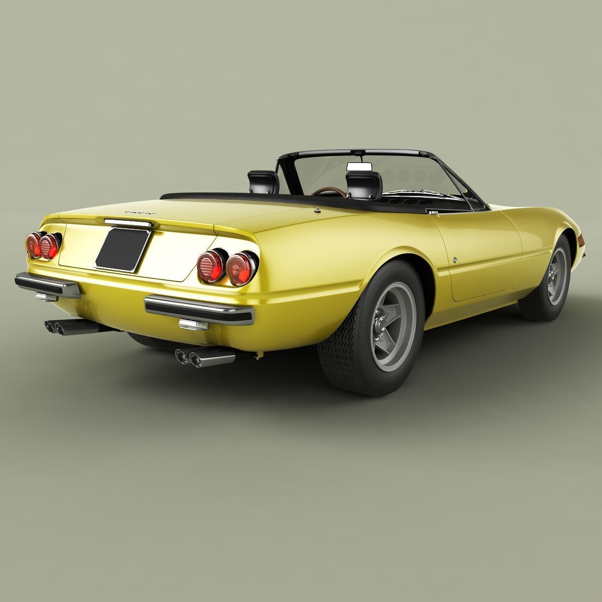 Ferrari 365 GTS-4 Daytona Plexiglass 3D model_2