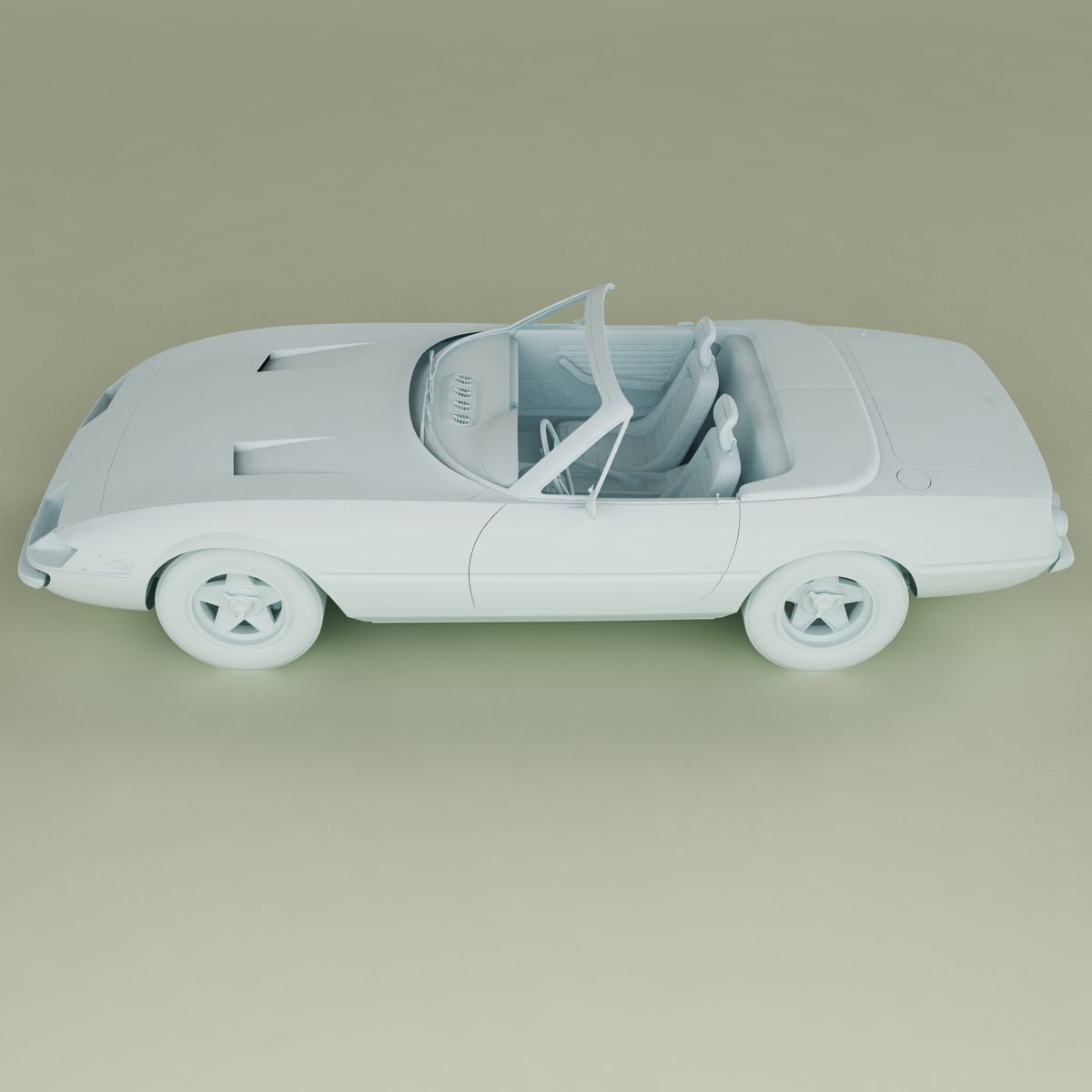 Ferrari 365 GTS-4 Daytona Plexiglass 3D model_11
