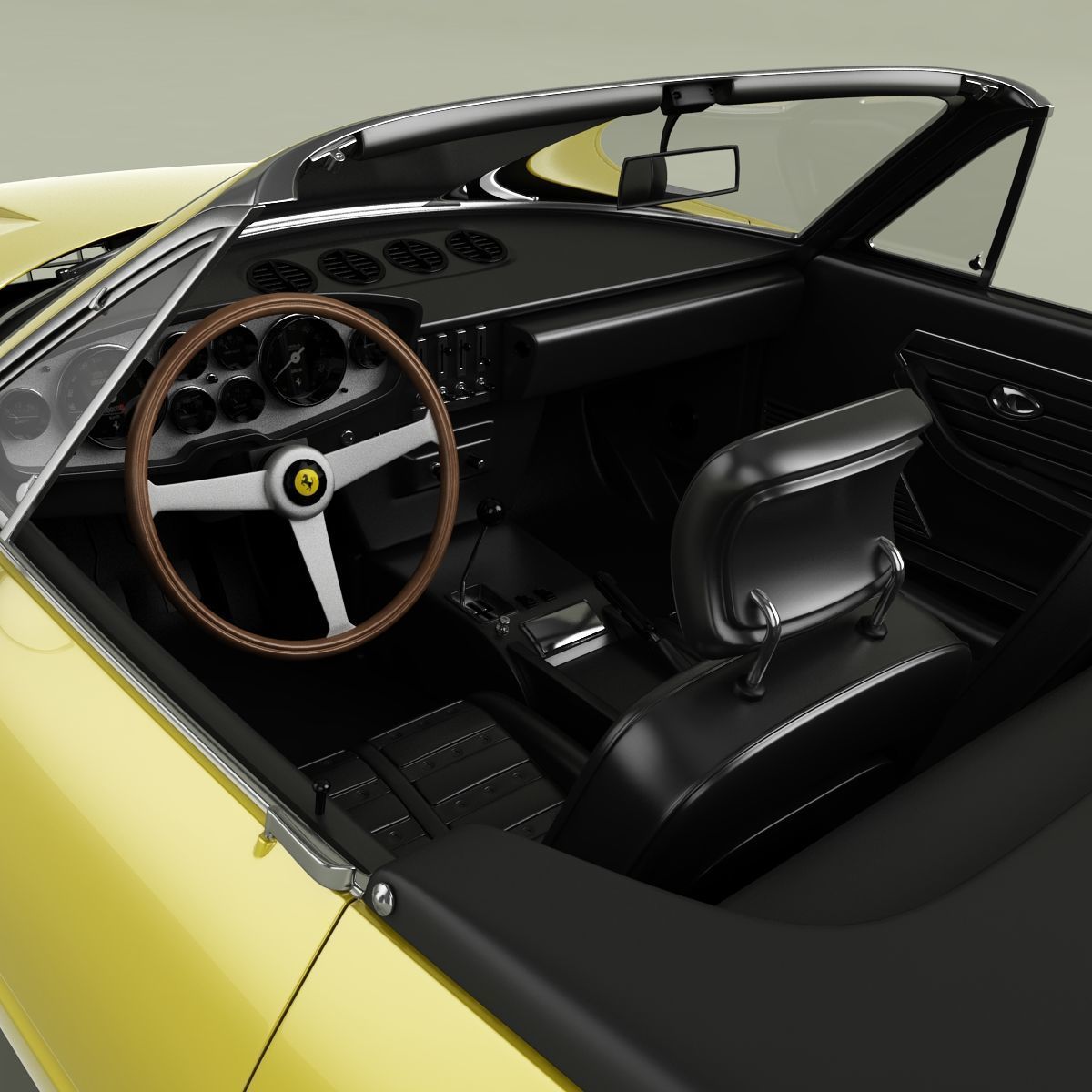 Ferrari 365 GTS-4 Daytona Plexiglass 3D model_8