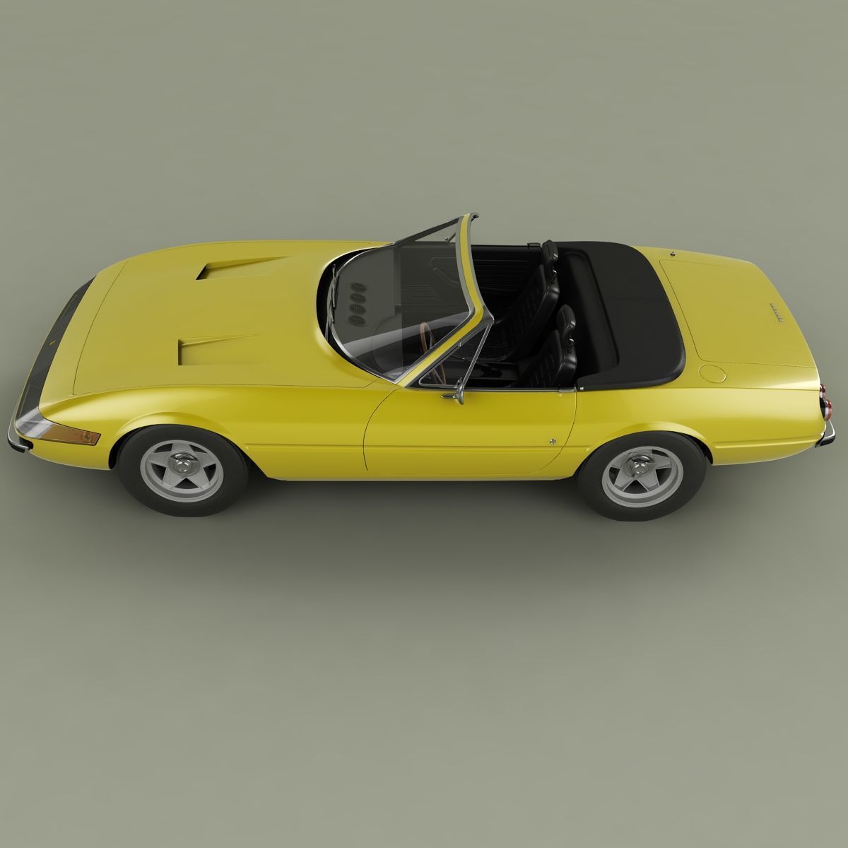 Ferrari 365 GTS-4 Daytona Plexiglass 3D model_6