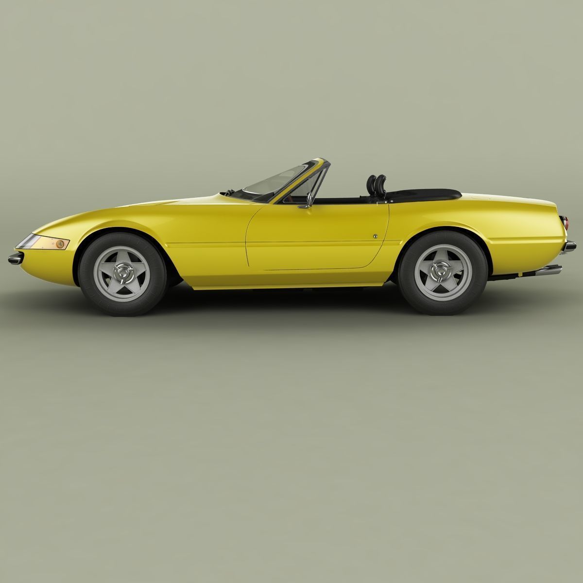 Ferrari 365 GTS-4 Daytona Plexiglass 3D model_1