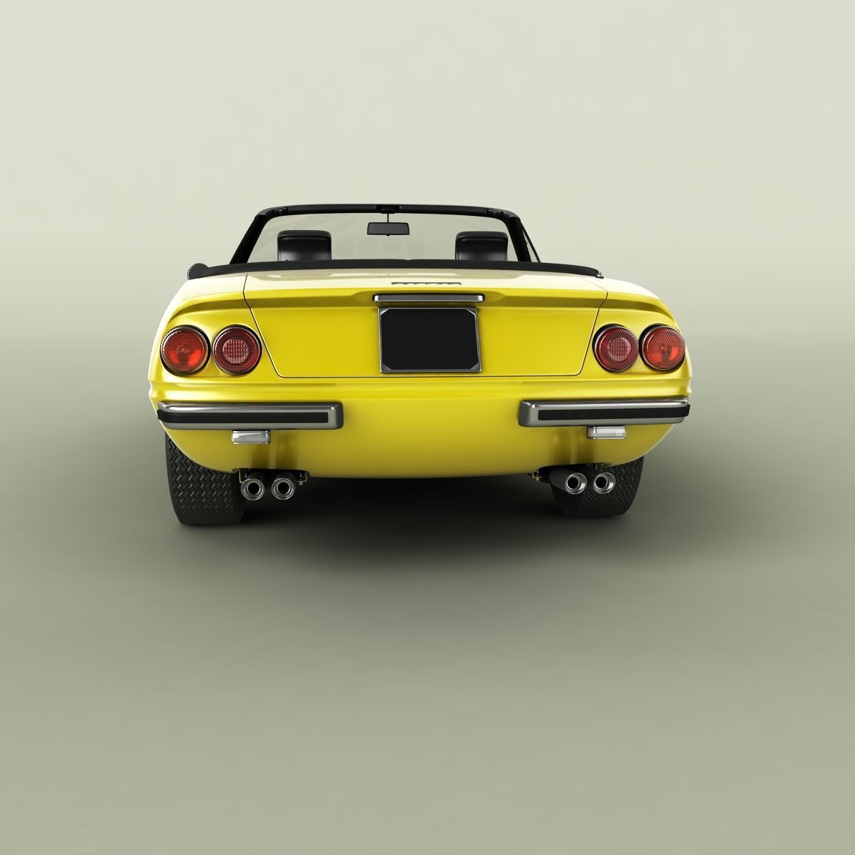 Ferrari 365 GTS-4 Daytona Plexiglass 3D model_3