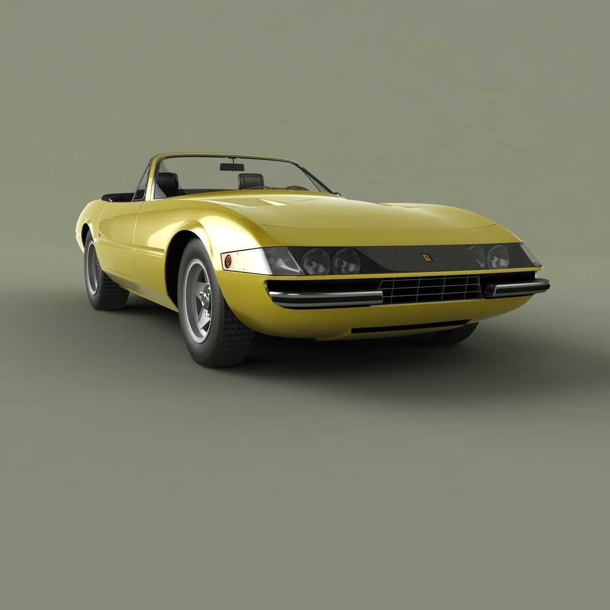 Ferrari 365 GTS-4 Daytona Plexiglass 3D model_9