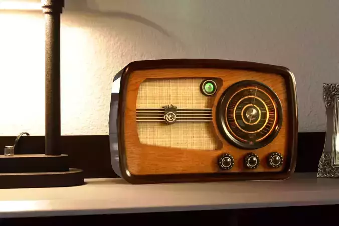 Low Poly Radio 3  maresal3d