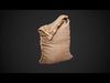 Old burlap bag photo scan Free low-poly 3D model_1