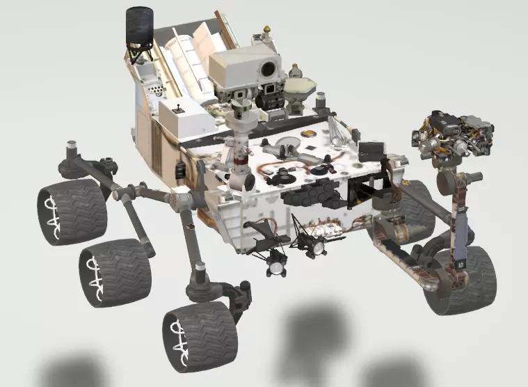 Mars Curiosity Rover 3D model_0