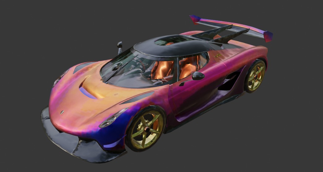 PUBG vehicles Sport pack 2 Low-poly 3D model_12