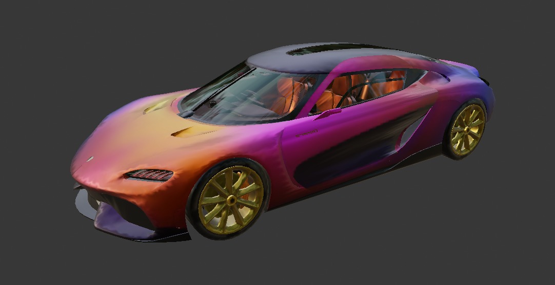 PUBG vehicles Sport pack 2 Low-poly 3D model_9