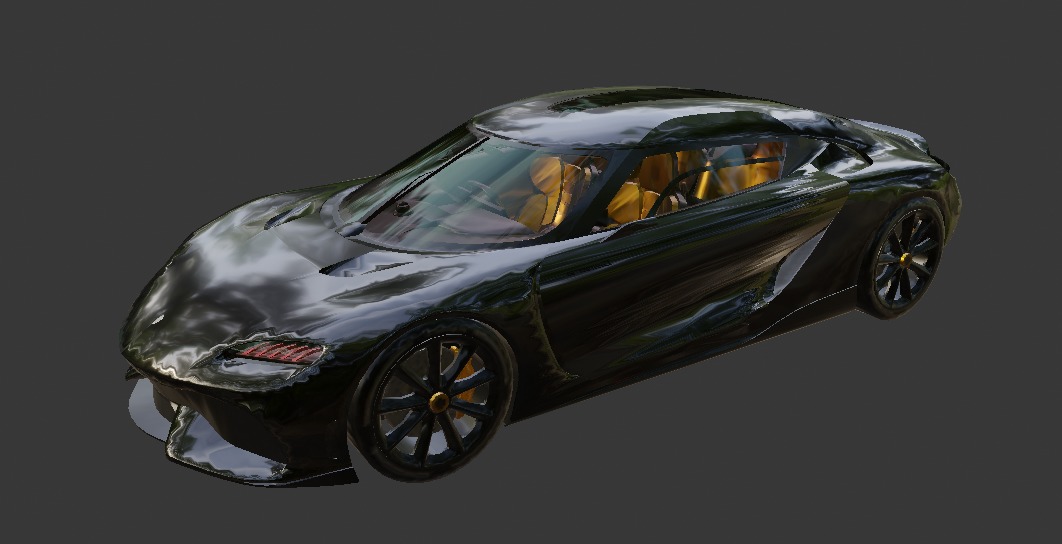 PUBG vehicles Sport pack 2 Low-poly 3D model_10