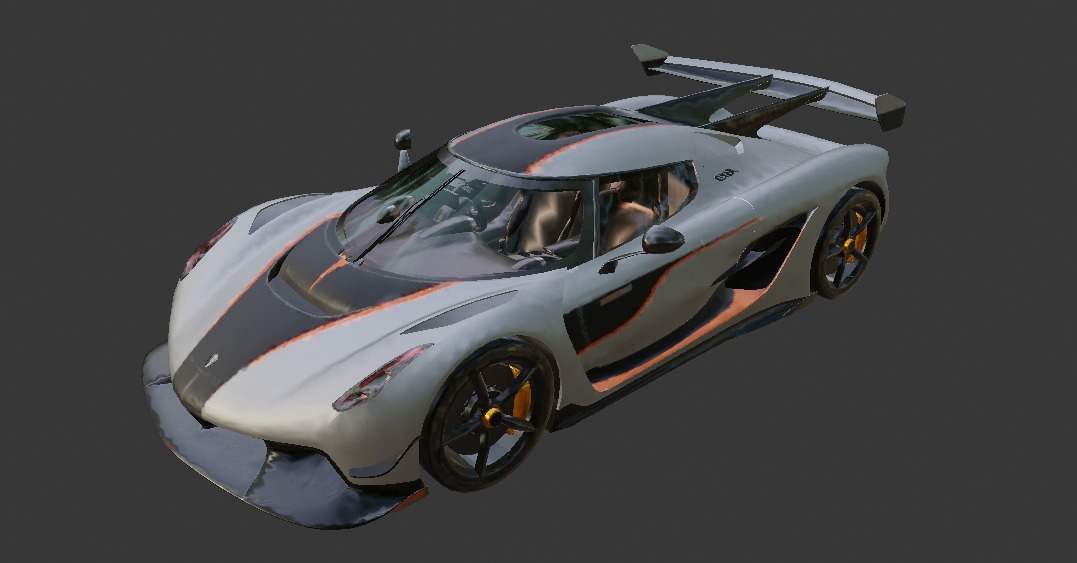 PUBG vehicles Sport pack 2 Low-poly 3D model_11