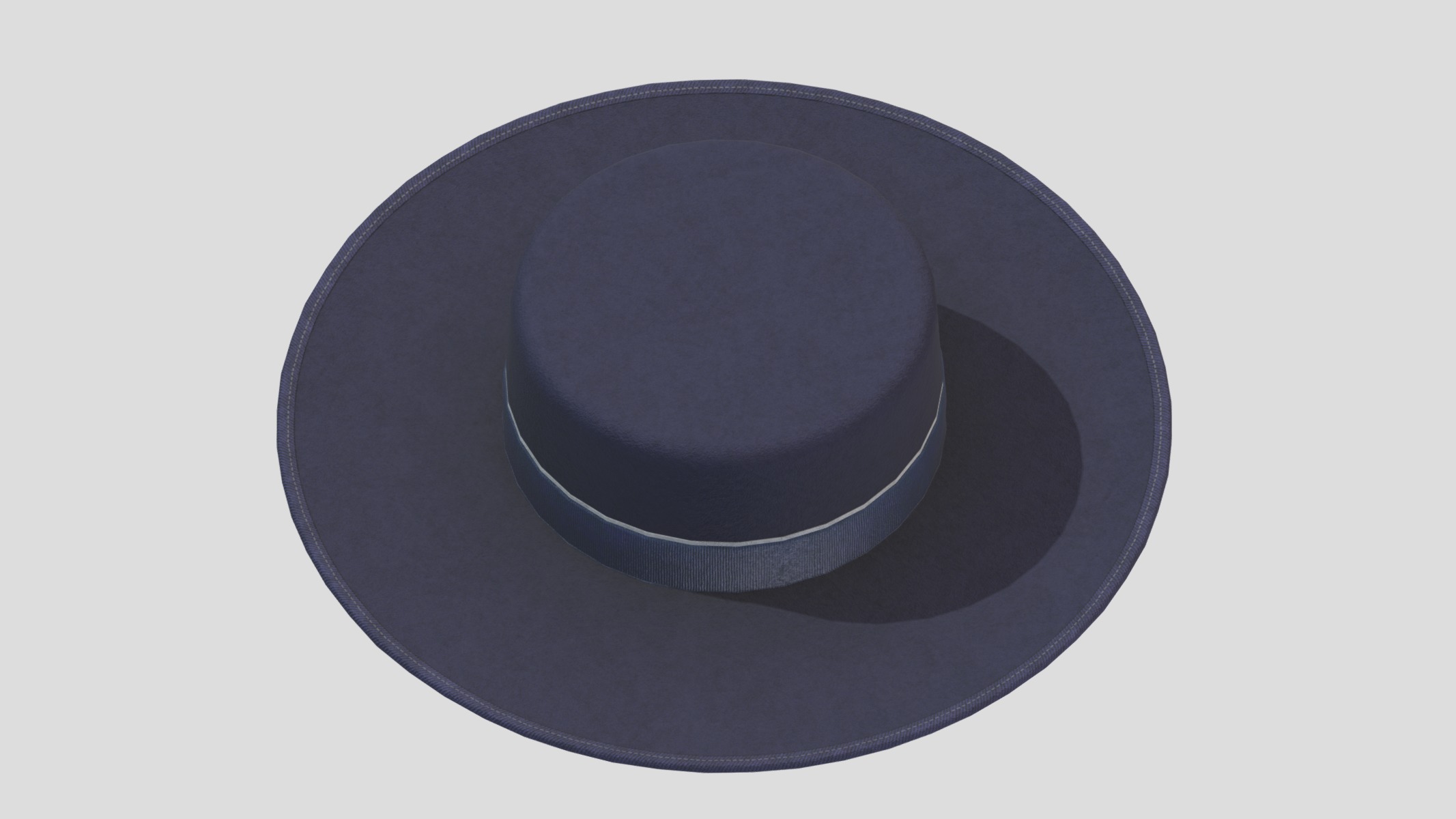 Cordobes Hat Low Poly Low-poly 3D model_4