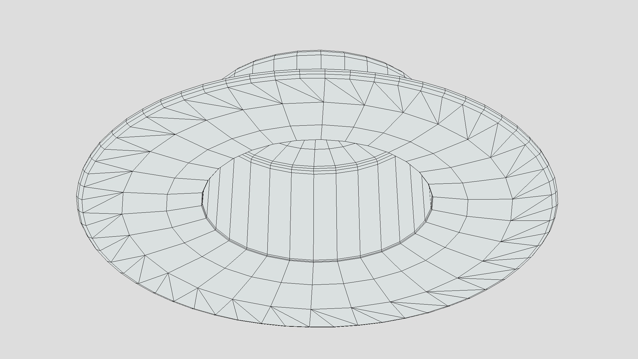 Cordobes Hat Low Poly Low-poly 3D model_8