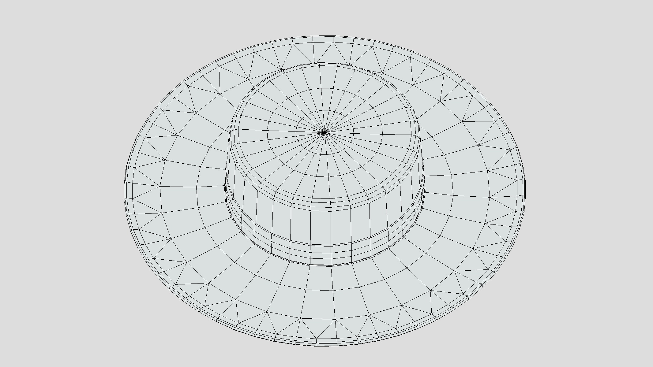 Cordobes Hat Low Poly Low-poly 3D model_5