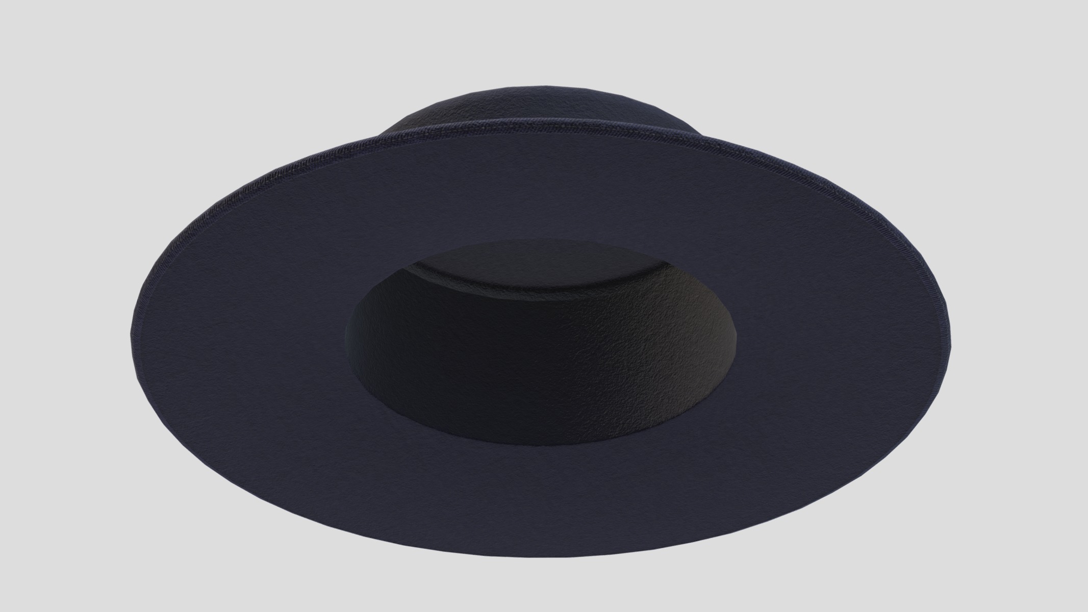 Cordobes Hat Low Poly Low-poly 3D model_9