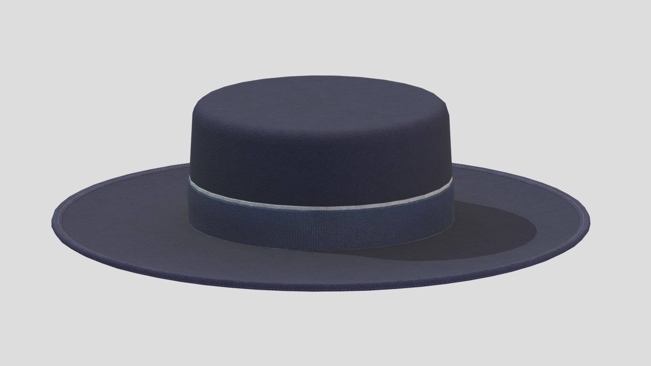 Cordobes Hat Low Poly Low-poly 3D model_2