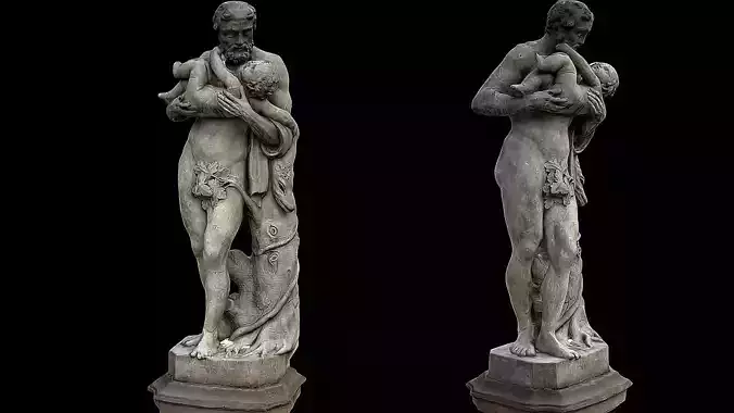 ancient figure greek sculpture zeus photogrammetry