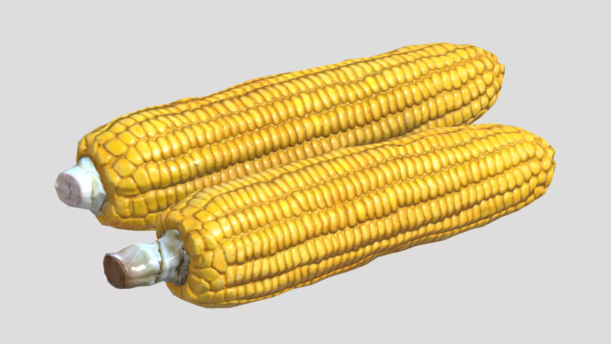 Corn Low Poly Low-poly 3D model