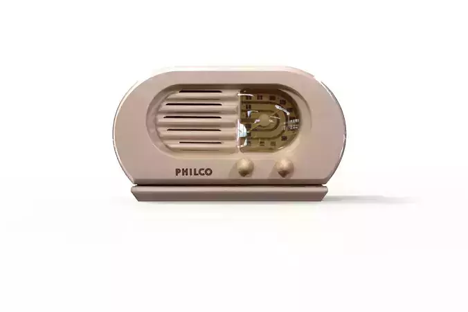 Old Radio 5 maresal3d Low-poly 3D model
