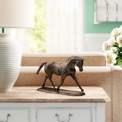 Bull Bronze Arlington Trotting Warmblood Horse Running Figurine 3D model_6