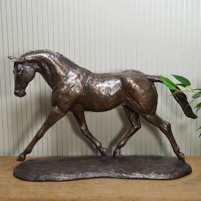 Bull Bronze Arlington Trotting Warmblood Horse Running Figurine 3D model_5