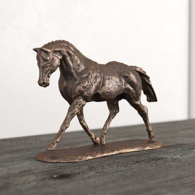 Bull Bronze Arlington Trotting Warmblood Horse Running Figurine 3D model_2