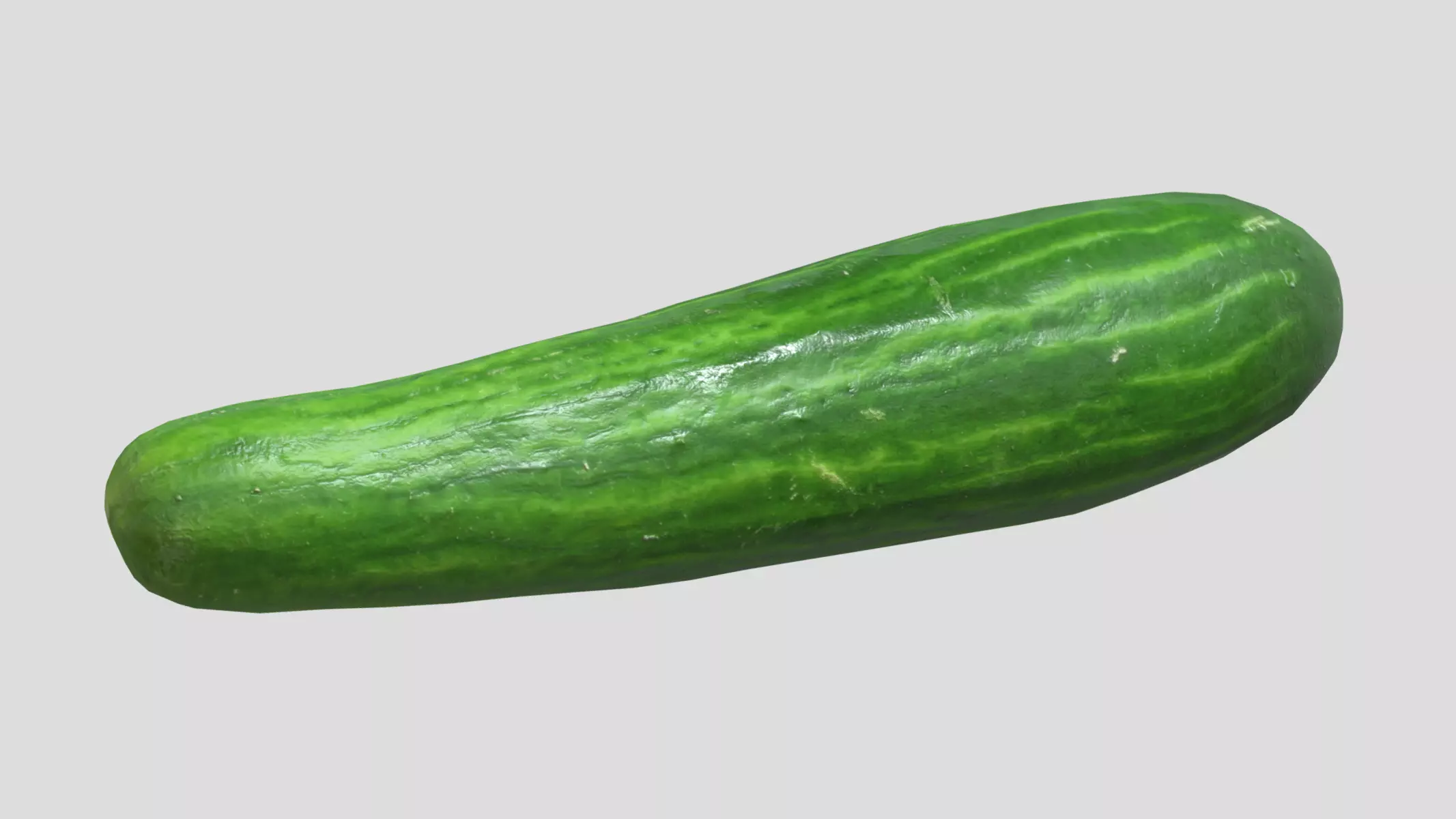 Cucumber Low Poly Low-poly 3D model_0