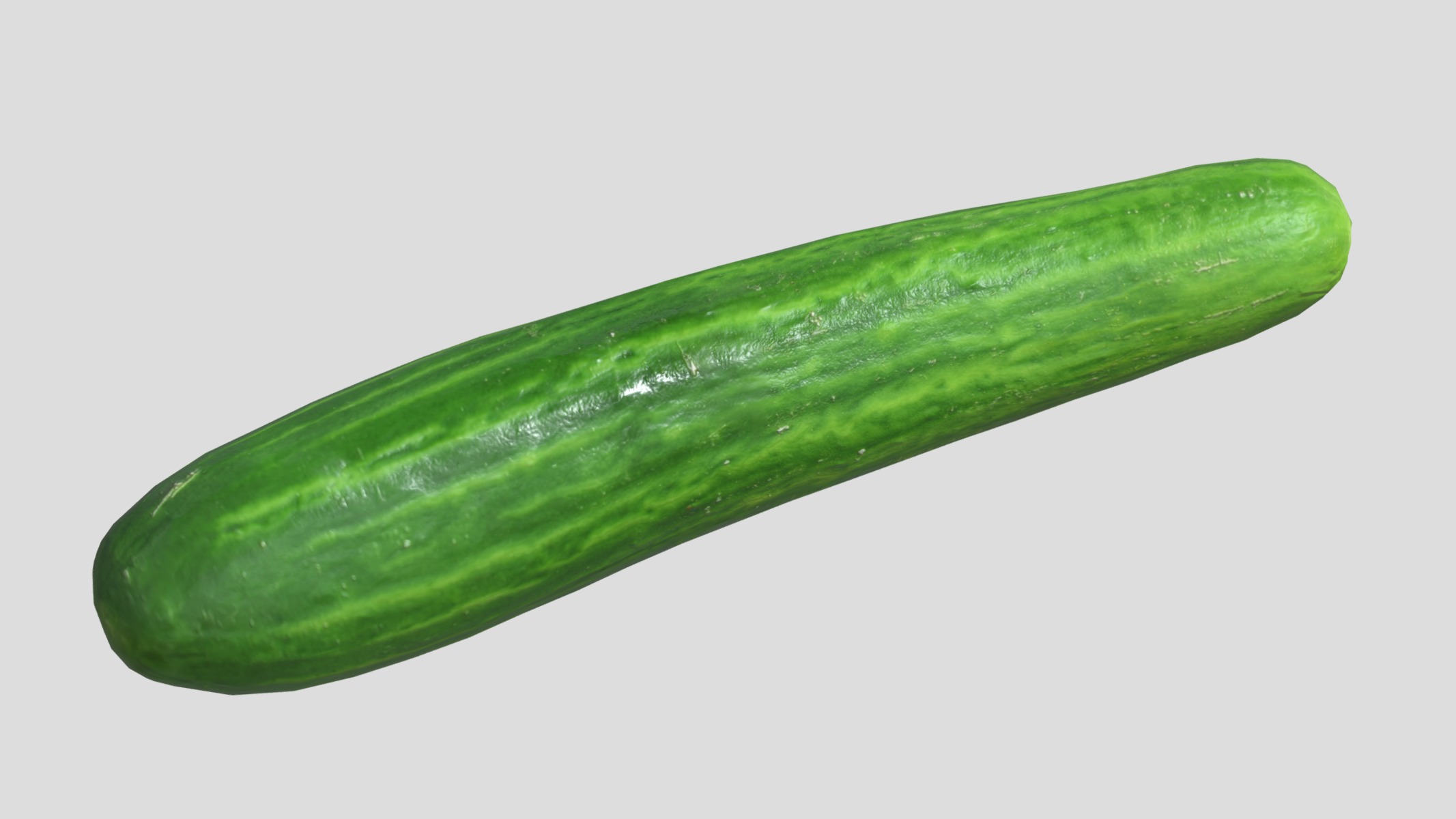 Cucumber Low Poly Low-poly 3D model_6