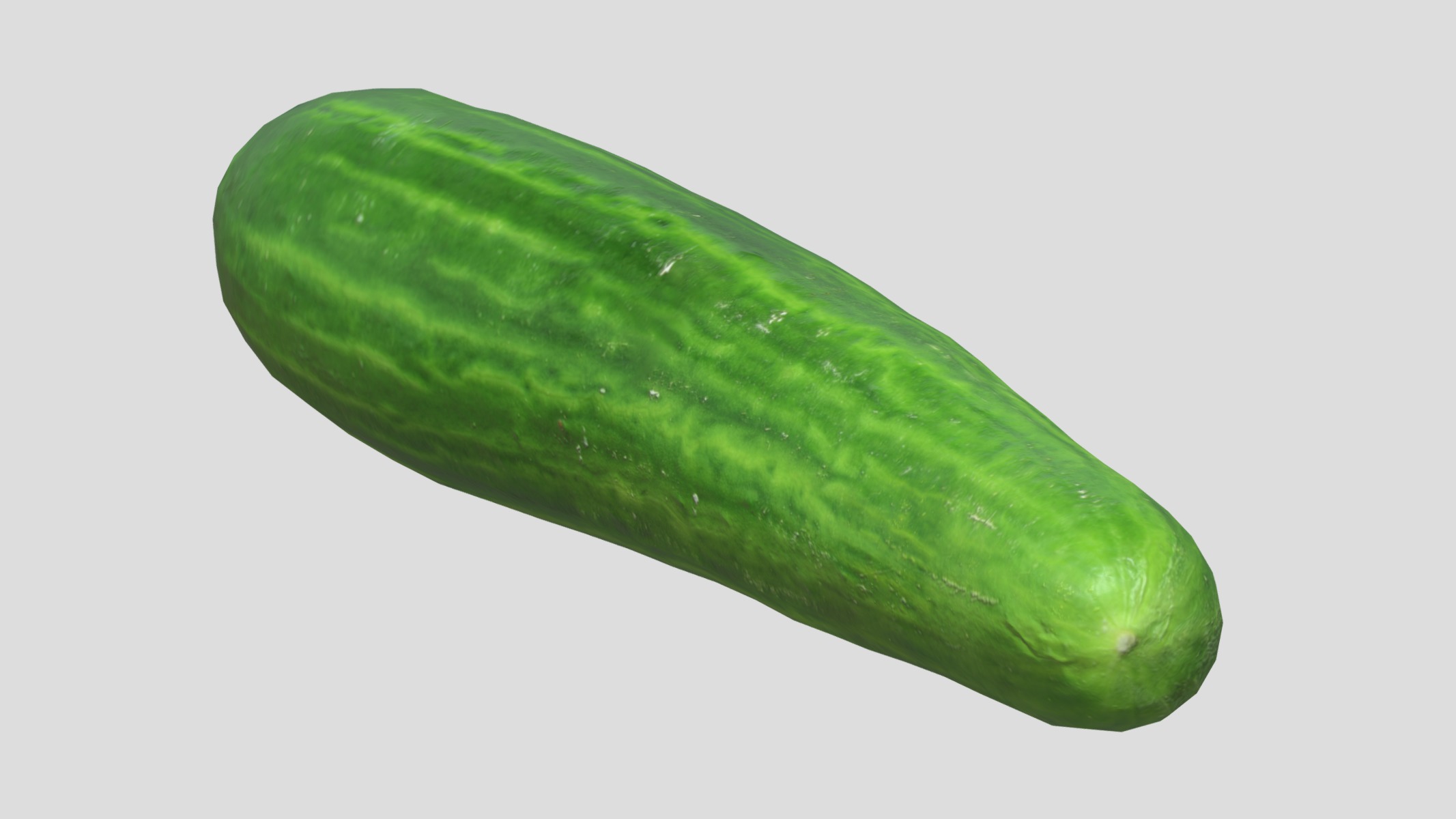 Cucumber Low Poly Low-poly 3D model_10