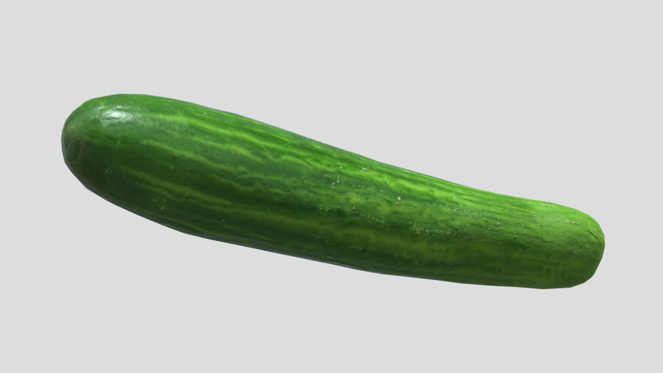 Cucumber Low Poly Low-poly 3D model_2