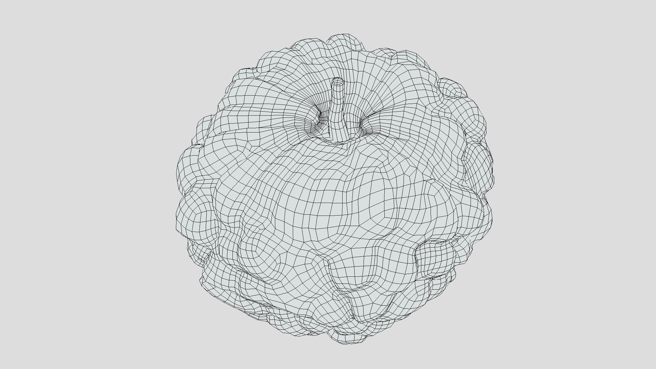 Custard Apple Low Poly Low-poly 3D model_9