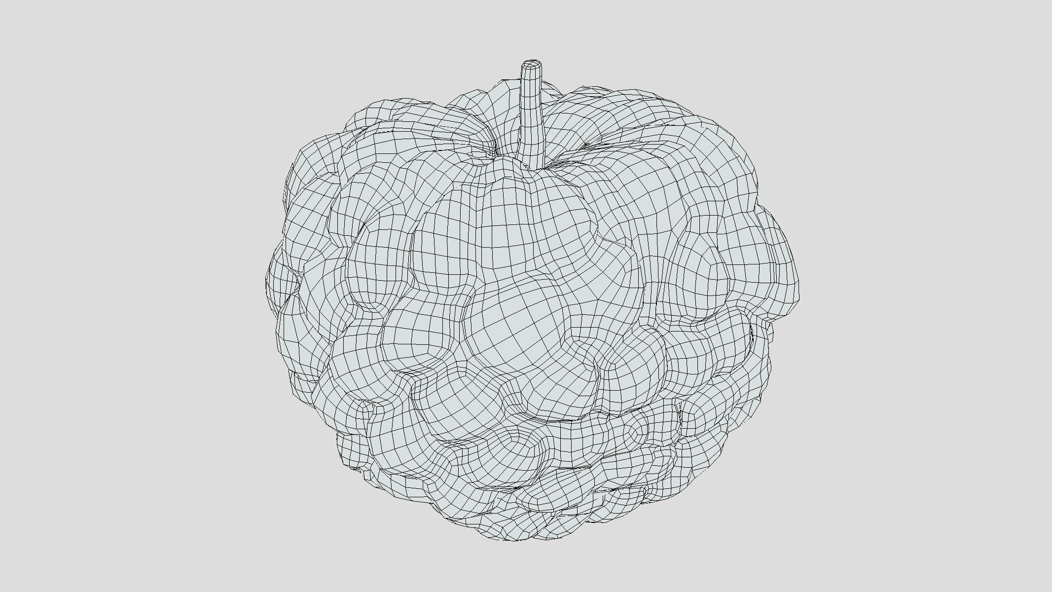 Custard Apple Low Poly Low-poly 3D model_5