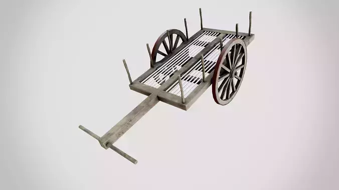 Indian Rural Village Bullock Cart