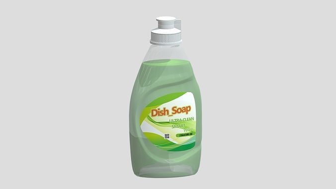Dish Soap Low Poly Low-poly 3D model
