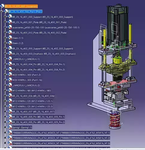 Pneumatic Die for the automotive industry