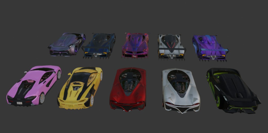 PUBG vehicles Racing pack 5 Low-poly 3D model_2