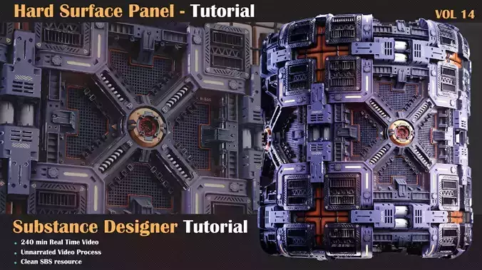 Hard Surface Panel Tutorial - VOL 14 3D model