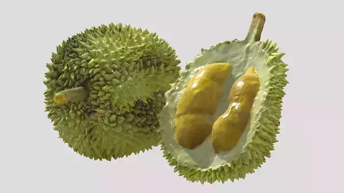 Durian Low Poly