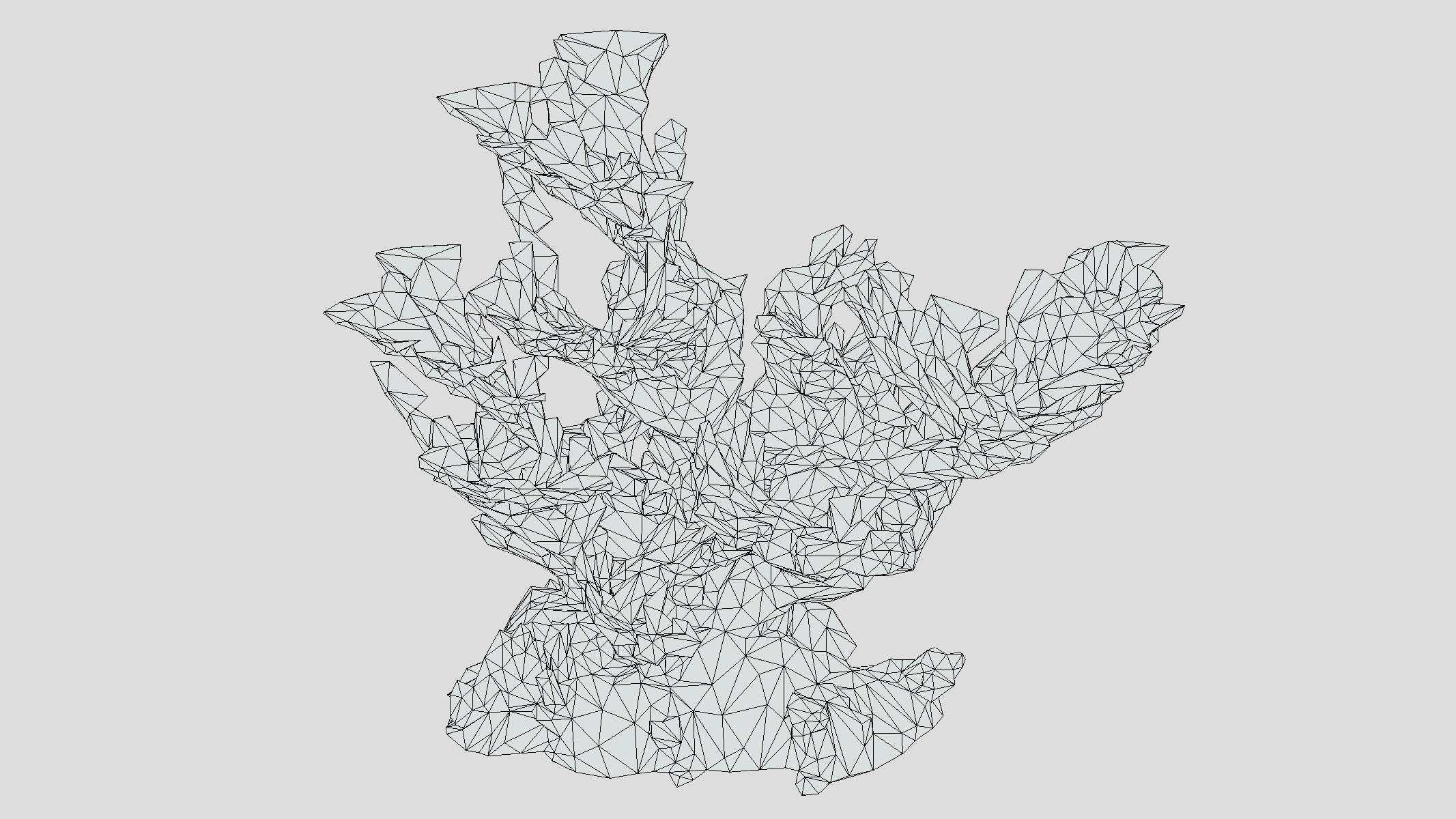 Elkhorn Coral Low Poly Low-poly 3D model_1