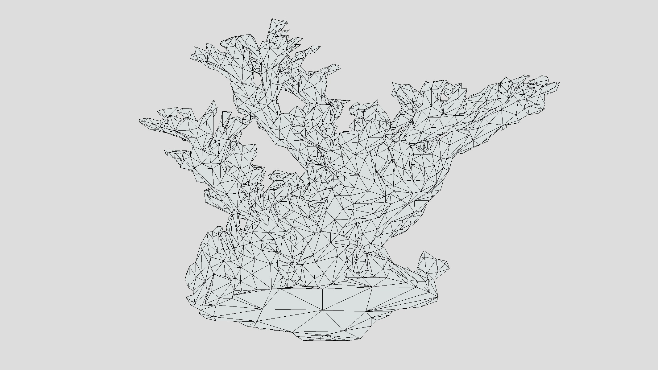 Elkhorn Coral Low Poly Low-poly 3D model_11