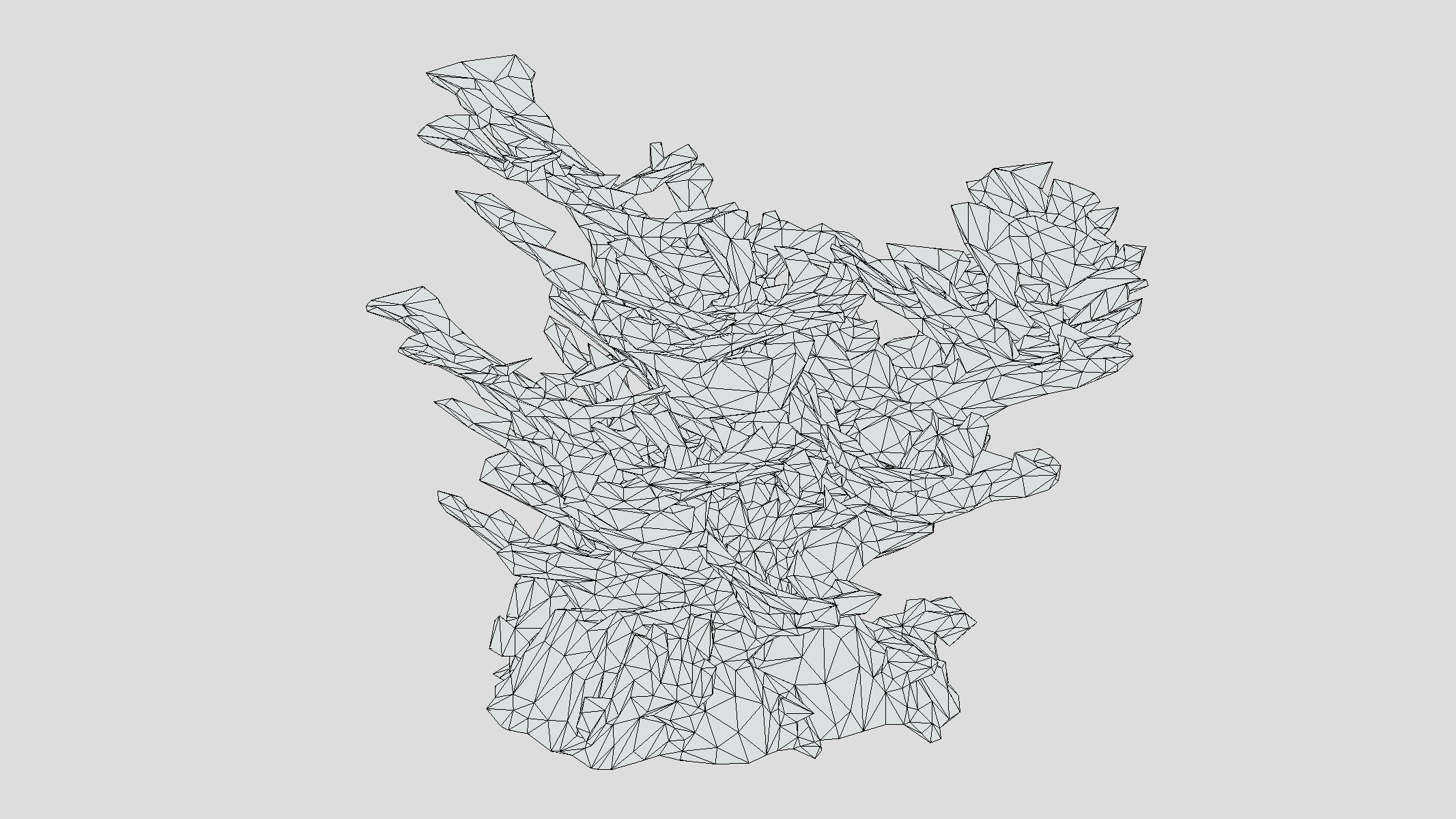 Elkhorn Coral Low Poly Low-poly 3D model_3