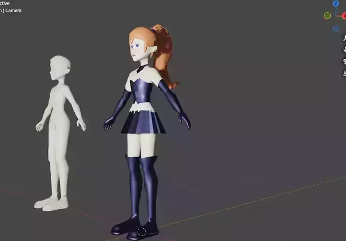 blender 3d model scooby doo daphne 
