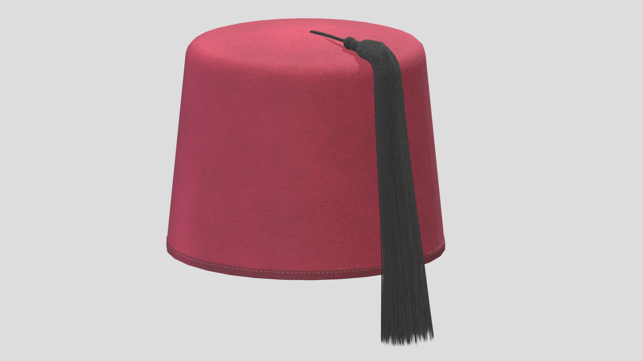 Fez Hat Low Poly Low-poly 3D model_6