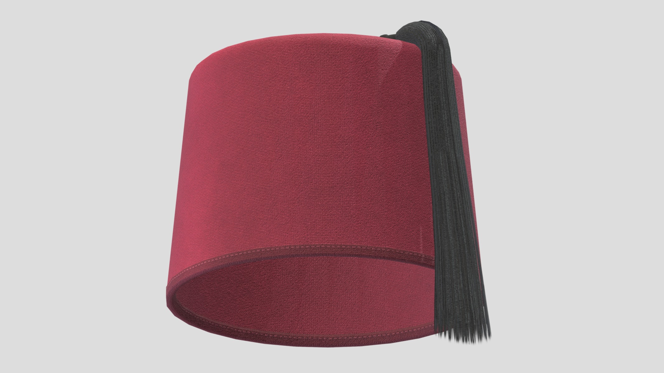 Fez Hat Low Poly Low-poly 3D model_10