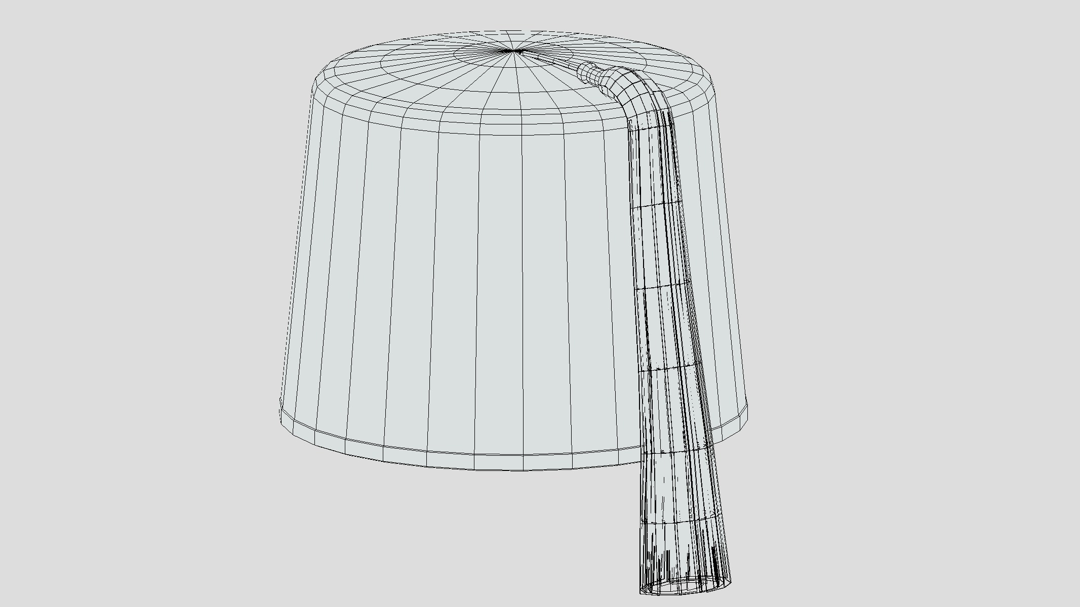 Fez Hat Low Poly Low-poly 3D model_7