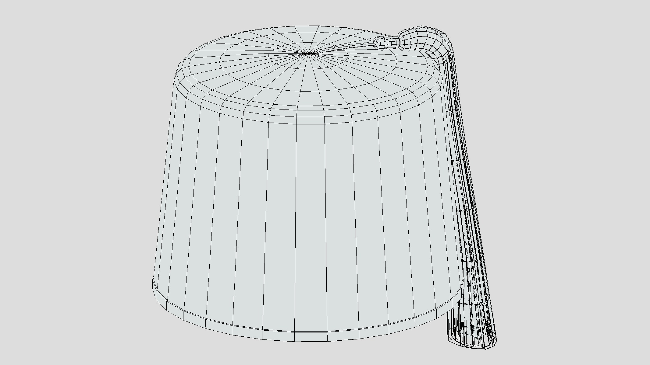 Fez Hat Low Poly Low-poly 3D model_1