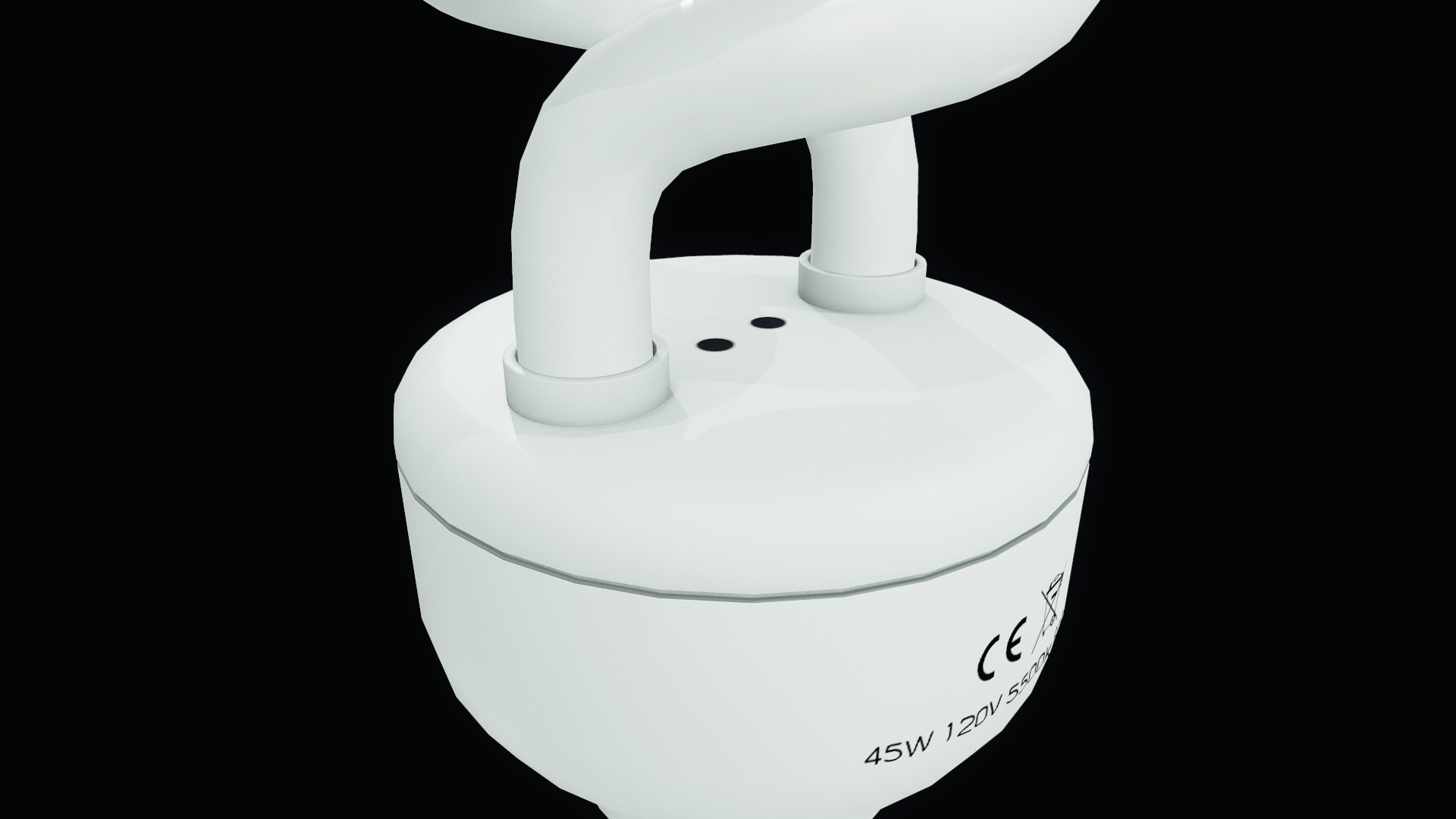 Spiral Bulb - Tutorial Included Low-poly 3D model_12